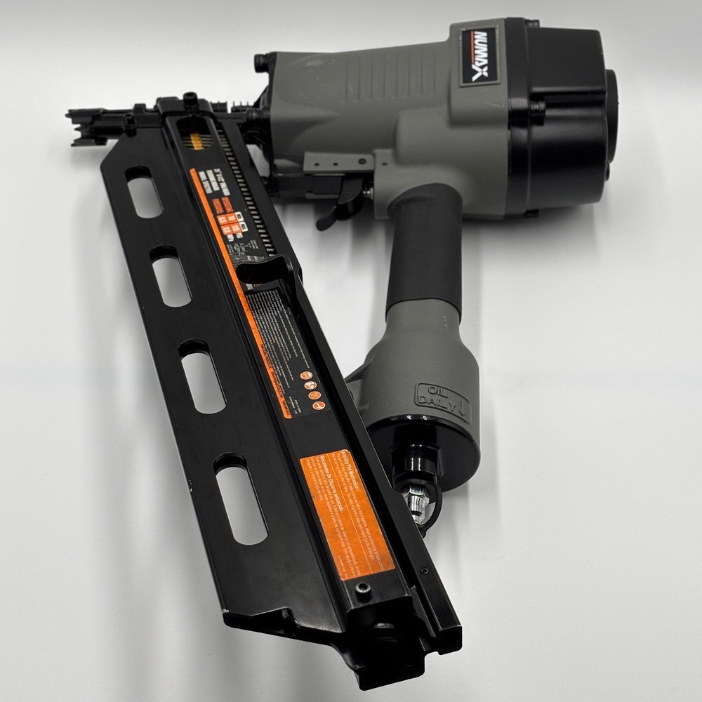 Numax SFR2190 21 Degree 3-1/2 in Full Round Head Pneumatic Framing Nailer Gray